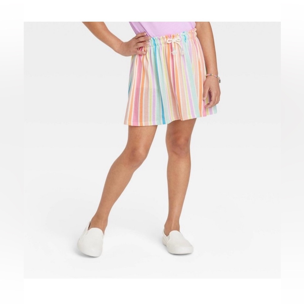 Girls Multi-Colored Knit Skort
